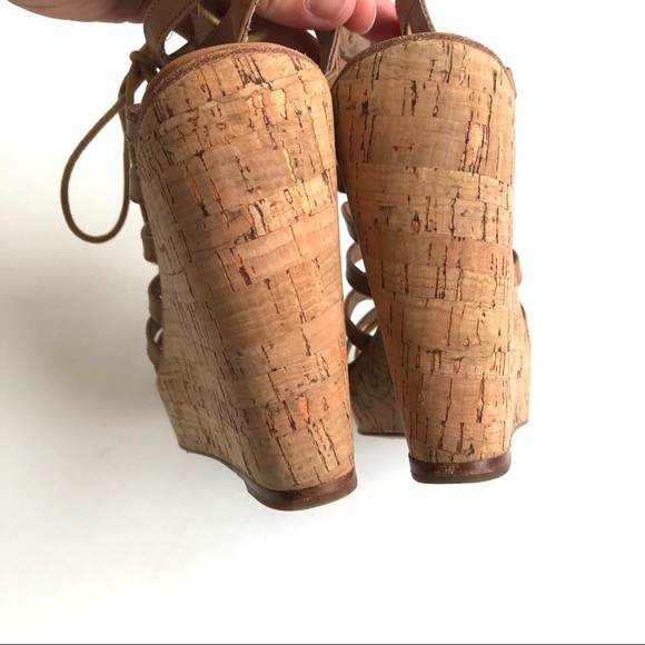 Joie Tan Larissa Wedge Lace-Up Gladiator Sandal - Picture 5 of 10